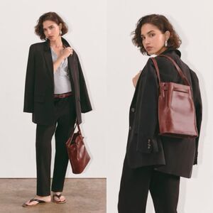 NWT Everlane The Tencel Oversized Black Blazer Jacket in Buttersmooth Size 8